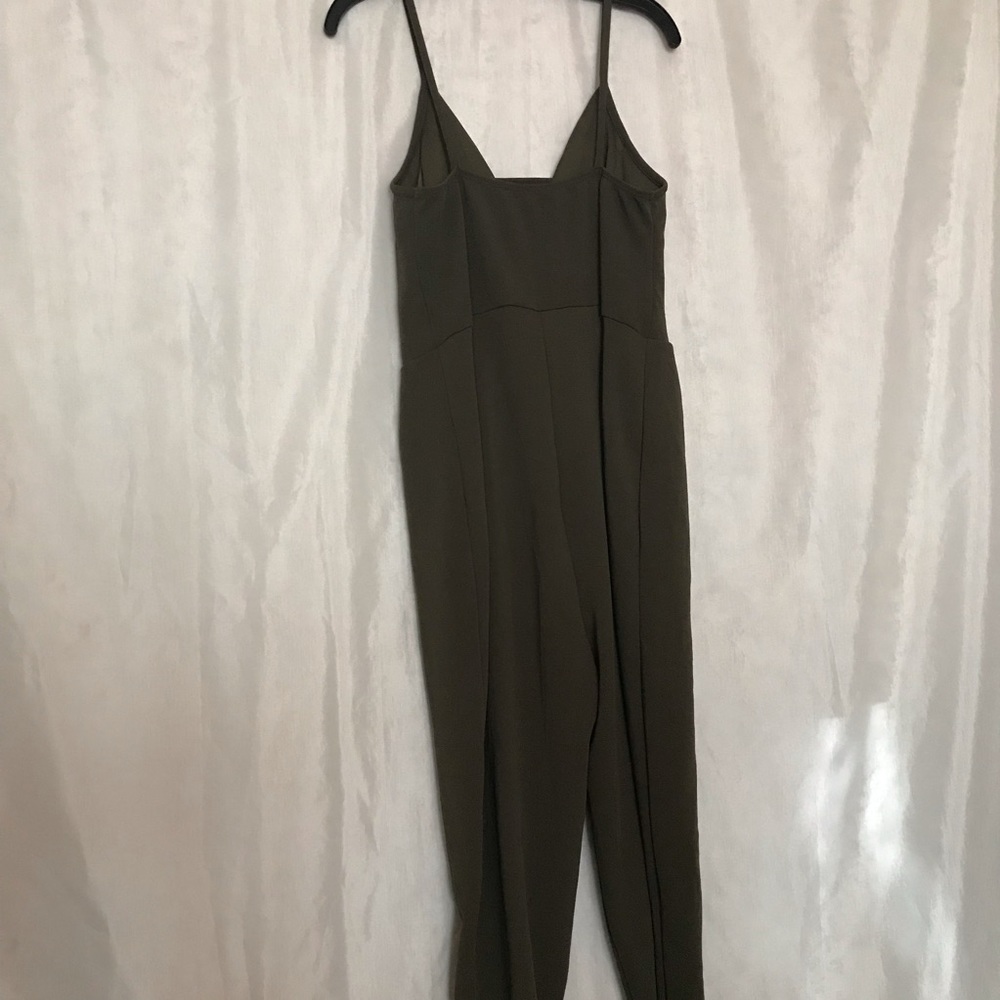 Olive Green Jumpsuit - Picture 3 of 4